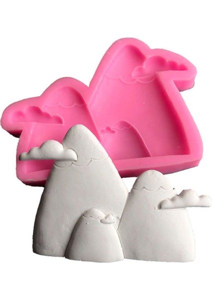 No.3 Tarzı Çeşit Ağaç Çiçek Dağ Evi Şekil Silikon Kalıp Fondan Pasta Dekorasyon Araçları Çikolata Cupcake Pişirme Şeker Hamuru Kalıbı (Yurt Dışından)