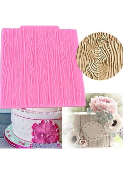 Pembe Tarzı Yeni Ağaç Kabuğu Ahşap Desenli Kek Silikon Kalıp Pastacılık Sınır Süsleme Aracı Şeker Şekerleme Çikolata Kalıbı - E-Ticaret Başlığı (Yurt Dışından) modelleri