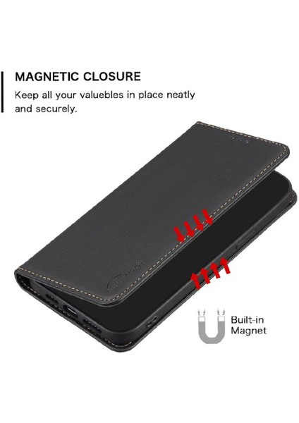 YH Market Xiaomi Poco X6 Pro Iş Çoklu Kart Yuvası Pu Deri Için Flip Case (Yurt Dışından)