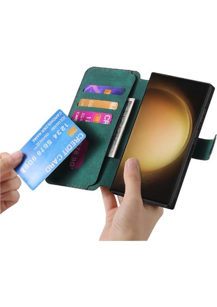 Samsung Galaxy S23 Için Flip Case Ultra Cüzdan Kart Standı Mıknatıs Koruyucu (Yurt Dışından) fırsatları