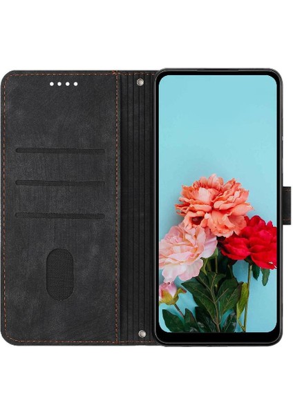 Tecno Pova 6 Neo Pu Deri Cüzdan Kickstand Kart Ekleme Için Flip Case (Yurt Dışından)