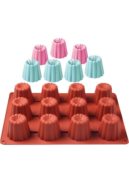 15 Kavite Siyah Stil Avity Silikon Kalıp Canneles Bordelais Çanak Kek Kalıbı Muffin Cupcake Fırın Tepsi Tatlı Pastacılık Kek Dekorasyon Araçları (Yurt Dışından) modelleri
