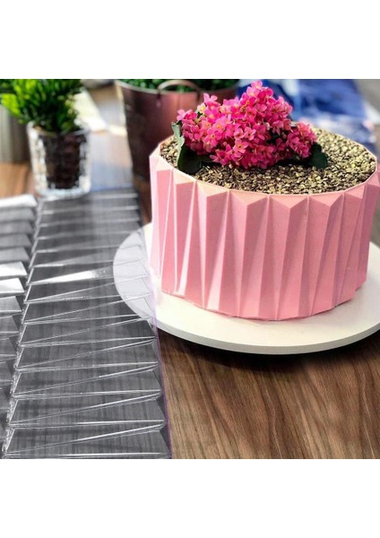 1 Adet Tarzı 2021 Yeni Şeffaf Plastik 3D Pasta Fırfır Kalıbı Dantel Çikolata Dekorasyon Yan Fırın Pasta Origami Kalıbı Çit Kalıp Pasta T M4D7 (Yurt Dışından) indirimleri