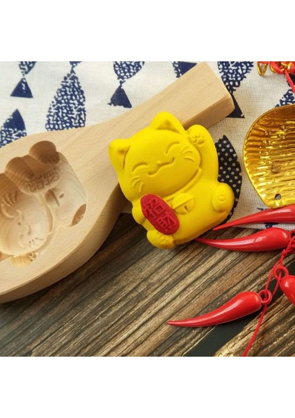 Resim Gösterilen Stil Olarak Kedi Şekilli Ahşap Ayçöreği Kalıbı Çin Geleneksel Orta Sonbahar Festivali Ayçöreği Kalıbı Fırın Aracı Için Muffin Kurabiye Bisküvi (Yurt Dışından)
