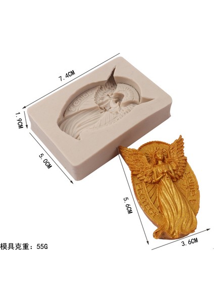 B Tarzı Silikon Reçine Kalıpları Pastacılık Fondan Kalıp 3D Melekler Düğün Pasta Dekorasyon Araçları Mutfak Fırın Aksesuarları Kendin Yap Alçı Hotsal (Yurt Dışından)