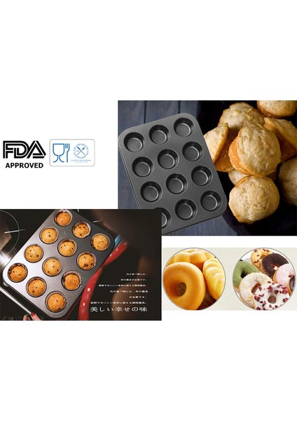6 Adet Rastgele Stil Delikli Kek Pişirme Tepsi Fırın Tepsileri Hamur Aracı - Karbon Çelik Oyulmaz Kalıplar Diy Muffin Cupcake Fırın Tepsi Hamur Aracı (Yurt Dışından) indirimleri