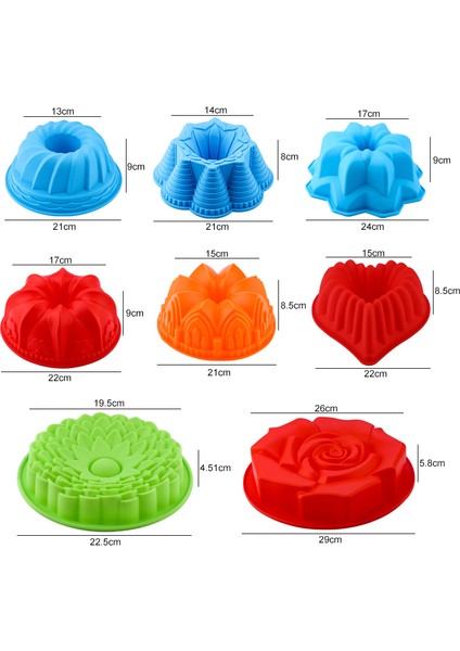 Rastgele Renk STILI34 Stili Büyük Silikon Kek Kalıpları Çiçek Taçı Şekli Fırın Kalıbı Mutfak Aracı 3D Ekmek Pastacılık Kalıbı Pizza Tavası Dıy Doğum Günü Düğün Partisi (Yurt Dışından)
