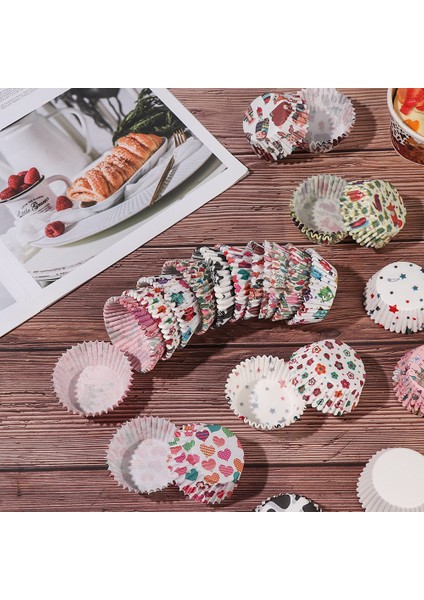No.8 Stili Hayvan Çiçek Hayvan Cupcake Muffin Fırın Kalıbı Cupcake Dıy Hamur Araçları Parti Malzemeleri Yağ Geçirmez Kek Kağıt Fincanlar (Yurt Dışından) fırsatları
