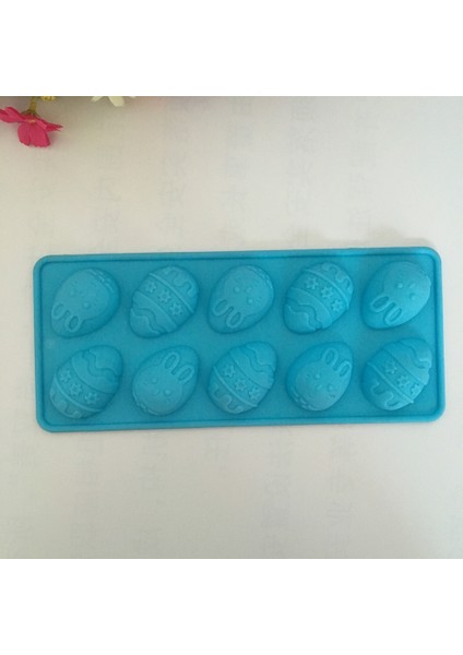 Silikon Paskalya Yumurta Tavşan Kalıbı 10 Boşluklu Pasta Çikolata Kek Tatlı Tepsi Müs Dıy Dekor Araçları (Yurt Dışından)