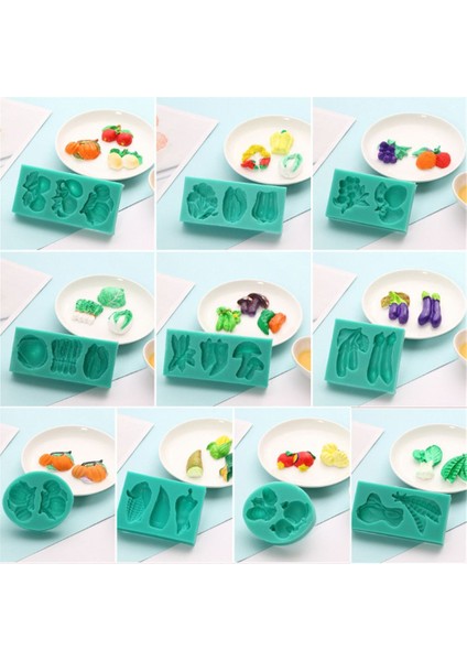 1 Adet-11 Tarzı Yeni Sebze Meyve Silikon Kalıp Çikolata Kalıbı Kek Süsleme Fondan Kalıplar Mutfak Fırın Pişirme Araçları Kil Araçları (Yurt Dışından) fiyatları