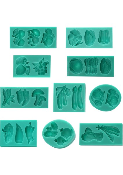 1 Adet-11 Tarzı Yeni Sebze Meyve Silikon Kalıp Çikolata Kalıbı Kek Süsleme Fondan Kalıplar Mutfak Fırın Pişirme Araçları Kil Araçları (Yurt Dışından) indirimleri