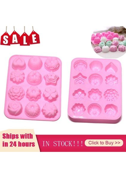 1 Adet Pembe Stil Çizgi Film Çiçek ve Yaprak Silikon Fondan Sabun 3D Kek Kalıbı Cupcake Jöle Şeker Çikolata Süsleme Pişirme Aracı Kalıplar Kek Kalıbı (Yurt Dışından)