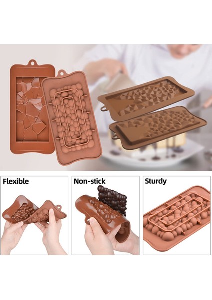 Gösteri Tarzı Olarak Yeni Silikon Çikolata Kalıpları Gıda Sınıfı Yapışmaz Kek Pişirme Tasarımı Şeker Kalıbı Cupcake Dekorasyon Malzemeleri Pişirme Aracı (Yurt Dışından) fiyatları