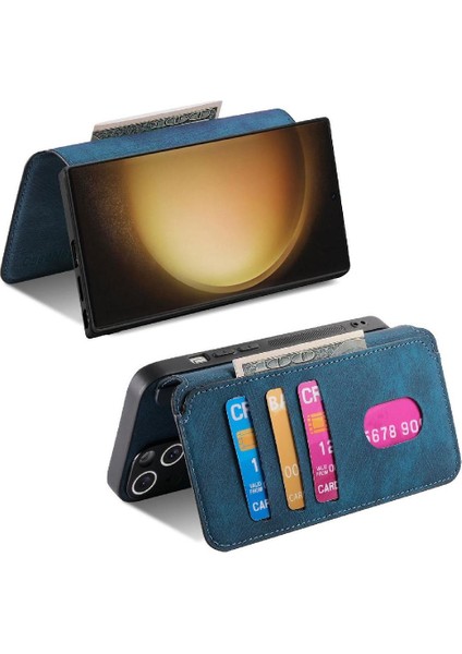 Samsung Galaxy S23 Için Flip Case Ultra Cüzdan Kart Standı Mıknatıs Koruyucu (Yurt Dışından) fiyatları