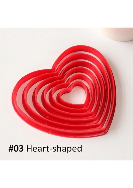Kalp Tarzı 6 Parça Yıldız ve Kalp Şekilli Kalıp Kek Kalıbı Ev Eşyaları Mutfak Için Bisküvi Kalıbı Pasta Kalıpları Ev Aletleri (Yurt Dışından)