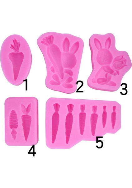 Ben Stil 3D Sevimli Tavşan Havuç Silikon Kalıp Fondan Çikolata Cupcake Tatlı Pasta Süsleme Araçları Geyik Şekli Mutfak Fırın Kalıbı (Yurt Dışından) indirimleri
