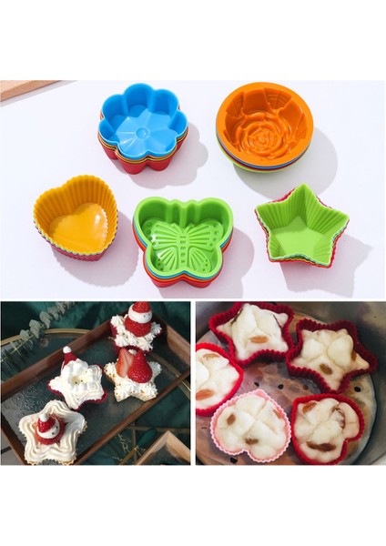 Kırmızı-Kalp Tarzı Yeni Silikon Cupcake Kalıbı Kalp Kek Muffin Kalıbı Hamur Işleri Anti Yapışkan Isıya Dayanıklı Tekrar Kullanılabilir Silikon Kek Kalıpları Şeker Dıy (Yurt Dışından) fiyatları
