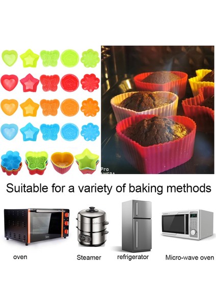 Kırmızı-Kalp Tarzı Yeni Silikon Cupcake Kalıbı Kalp Kek Muffin Kalıbı Hamur Işleri Anti Yapışkan Isıya Dayanıklı Tekrar Kullanılabilir Silikon Kek Kalıpları Şeker Dıy (Yurt Dışından) indirimleri
