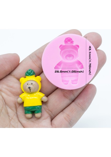 YF337 Stili YF333 Ayı Silikon Kalıp Reçine Hayvan Kalıbı Cupcake Süsleme Polimer Kil Polimer Kil Kalıplar, Takı Kalıbı Gıda Güvenliği (Yurt Dışından)