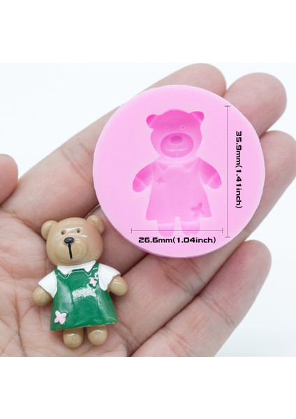 YF337 Stili YF333 Ayı Silikon Kalıp Reçine Hayvan Kalıbı Cupcake Süsleme Polimer Kil Polimer Kil Kalıplar, Takı Kalıbı Gıda Güvenliği (Yurt Dışından) fiyatları