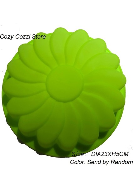 Rastgele Renk STILI22 Stili Büyük Silikon Kek Kalıpları Çiçek Taçı Şekli Fırın Kalıbı Mutfak Aracı 3D Ekmek Pastacılık Kalıbı Pizza Tavası Dıy Doğum Günü Düğün Partisi (Yurt Dışından)