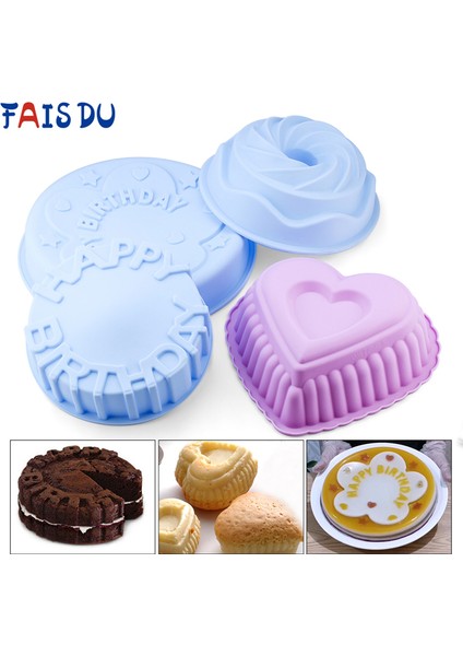 Kalıp 2 Tarzı Ev Gereçleri Silikon Kalıplar El Sanatları 3D Form Pasta Pişirme Kalıbı Mutfak Hamur Işleri ve Fırın Tava Mum Araçları Cihaz Aksesuarlar (Yurt Dışından) fiyatları