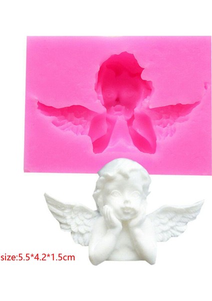 Cupid Silikon Kalıp Stili 1 Adet Rozet Yaprakları Silikon Kalıp Kek Kendin Yap Çikolata Kalıbı Fotoğraf Çerçevesi Şeker Hamuru Kalıp Modelleme Silikon (Yurt Dışından)