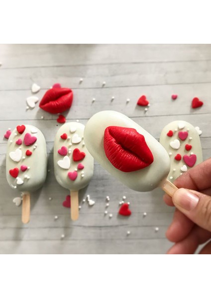 Stili Temizle 1 Adet Kırmızı Lape Epoksi Reçine Fondan Silikon Kalıp Dıy Pastacılık Cupcake Tatlı Alçı Dekorasyon Mutfak Gereçleri Fırın Araçları (Yurt Dışından)
