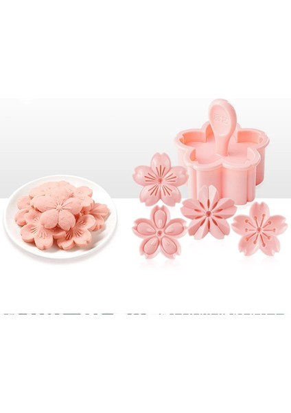 5 Adet Tarzı Sakura Kurabiye Kalıbı 3D Dıy Çiçekler Silikon Kalıplar Düğün Cupcake Pasta Süsleme Bisküvi Çikolata Kalıbı Pişirme Araçları (Yurt Dışından)