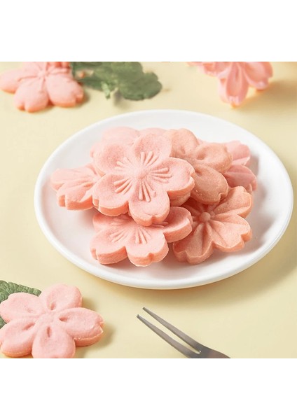 5 Adet Tarzı Sakura Kurabiye Kalıbı 3D Dıy Çiçekler Silikon Kalıplar Düğün Cupcake Pasta Süsleme Bisküvi Çikolata Kalıbı Pişirme Araçları (Yurt Dışından)