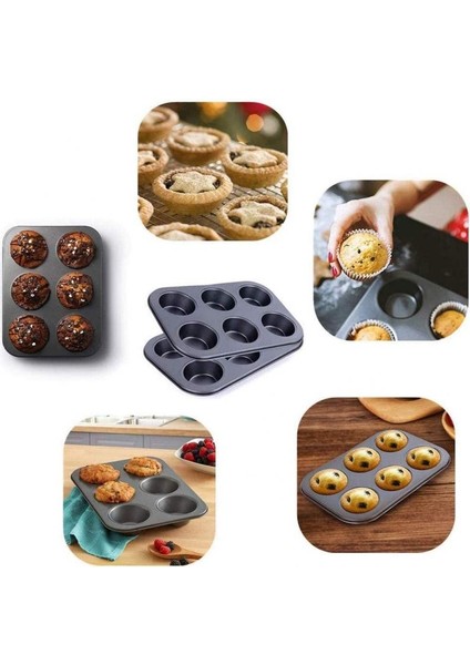 12 Delikli Siyah Stil Delikli Kek Pişirme Tepsi Fırın Tepsileri Hamur Aracı - Karbon Çelik Oyulmaz Kalıplar Diy Muffin Cupcake Fırın Tepsi Hamur Aracı (Yurt Dışından) fiyatları