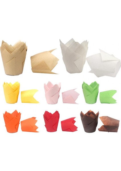 Beyaz Stil Kağıt Kalıp Çikolata Cupcake Kılıfı Fırın Muffin Kağıt Kalıp - Çiçek Şekilli Süsleme Aracı (Yurt Dışından) fiyatları