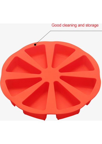 Kırmızı Stil Yuvarlak Yeniden Kullanılabilir Silikon Kek Kalıbı - Mutfak Pişirme Araçları - Dıy Tatlılar Için Kek Kalıpları (Yurt Dışından)