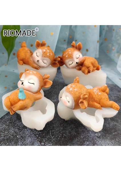 S0648XL Stili 3D Sevimli Geyik Silikon Kalıp Fondan Çikolata Cupcake Tatlı Kek Süsleme Araçları Sika Geyiği Şekilli Mutfak Fırın Kalıbı (Yurt Dışından)