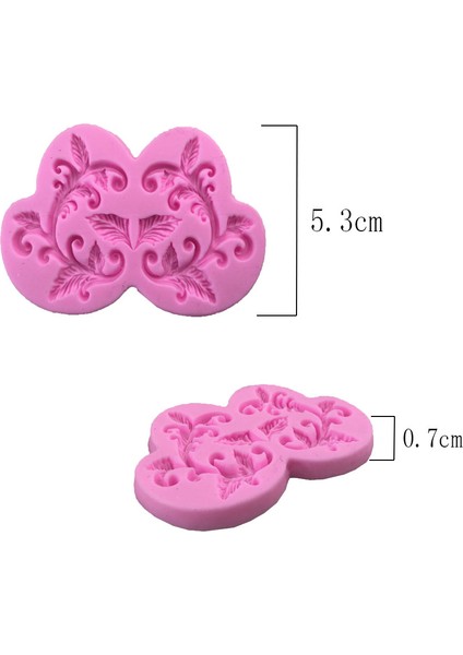 B012 Stili Avrupa Tarzı Dantel Şekilli Silikon Kalıp Fondan Kalıp Pasta Dekorasyon Araçları Çikolata Cupcake Pişirme Gumpaste Kalıbı (Yurt Dışından)