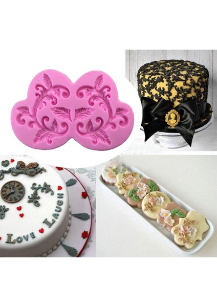 B012 Stili Avrupa Tarzı Dantel Şekilli Silikon Kalıp Fondan Kalıp Pasta Dekorasyon Araçları Çikolata Cupcake Pişirme Gumpaste Kalıbı (Yurt Dışından) fiyatları