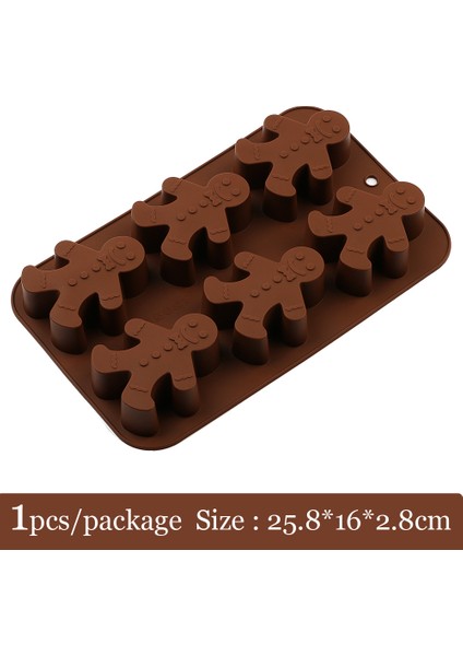 PR-105 Stili Silikon Kek Kalıbı Noel Zencefilli Adam Fırın Kabı Pasta Dekorasyon Araçları Cupcake Puding Çikolata Jöle Reçine Için Pişirme Kalıbı (Yurt Dışından) fiyatları