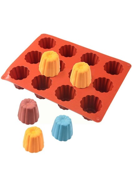 Siyah Stil 12 Boşluklu Silikon Kalıp Canneles Bordelais Yivli Kek Kalıbı Muffin Kek Pasta Fırın Tepsisi Tatlı Hamur Işleri Kek Süsleme Araçları (Yurt Dışından) fiyatları