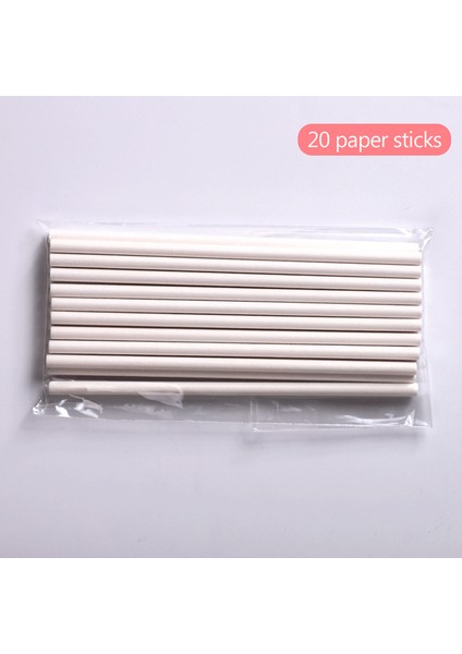 20 Adet Kağıt Sopa Tarzı 8 Delik 3D Kedi Pençesi Şekilli Silikon Lolipop Kalıbı Kendin Yap Çikolata Sabun Kalıbı Fırın Kalıbı Pastacılık Tepsi Kek Dekorasyon Mutfak Araçları (Yurt Dışından)