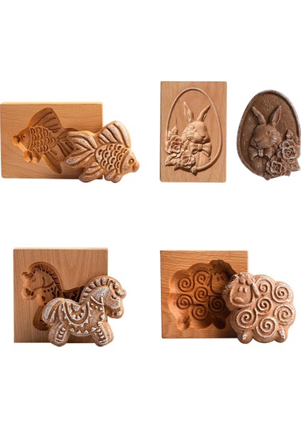 No.1 Tarzı Paskalya Tavşanı Şekilli Zencefilli Pasta Ahşap Kalıp Kurabiye Kendin Yap Doğal Ahşap Kalıp Tatlı Yapım Aracı Evde Fırın Aksesuarları (Yurt Dışından) fiyatları
