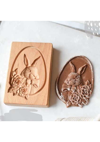 No.1 Tarzı Paskalya Tavşanı Şekilli Zencefilli Pasta Ahşap Kalıp Kurabiye Kendin Yap Doğal Ahşap Kalıp Tatlı Yapım Aracı Evde Fırın Aksesuarları (Yurt Dışından) modelleri