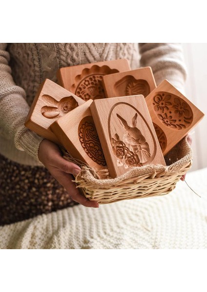 No.1 Tarzı Paskalya Tavşanı Şekilli Zencefilli Pasta Ahşap Kalıp Kurabiye Kendin Yap Doğal Ahşap Kalıp Tatlı Yapım Aracı Evde Fırın Aksesuarları (Yurt Dışından) fırsatları