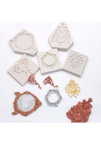 J133 Stili Dantel Kabartmalı Avrupa Tarzı Silikon Kalıp Pasta Süsleme Araçları Çikolata Cupcake Pişirme Gumpaste Kalıp (Yurt Dışından) fiyatları