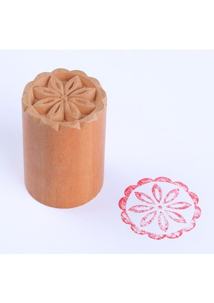A8 Stili El Yapımı Ahşap Tatlı Mühür Ay Hilal Pasta Mooncake El Yapımı Türkçe Kalıp Süsle (Yurt Dışından)