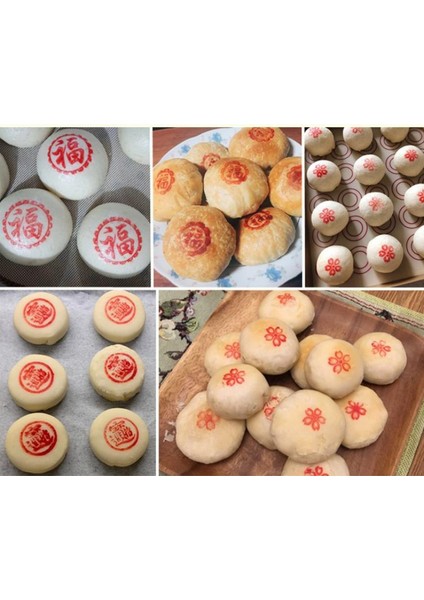 A8 Stili El Yapımı Ahşap Tatlı Mühür Ay Hilal Pasta Mooncake El Yapımı Türkçe Kalıp Süsle (Yurt Dışından)