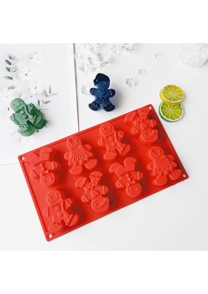 Yeşil Stil Yeni Yıl Silikon Çikolata Kek Kurabiye Kalıbı Mousse Kalıp Kurabiye 3D Kendin Yap Kar Küresi El Yapımı Mutfak Fırın Araçları Aksesuarları (Yurt Dışından)