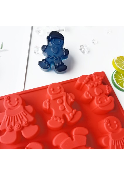 Yeşil Stil Yeni Yıl Silikon Çikolata Kek Kurabiye Kalıbı Mousse Kalıp Kurabiye 3D Kendin Yap Kar Küresi El Yapımı Mutfak Fırın Araçları Aksesuarları (Yurt Dışından)