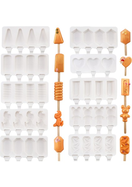 O Tarzı Dondurma Kalıpları Kek Popsicle Kekler Çikolatalı Pastacılık ve Fırıncılık Mutfak Araçları Aksesuarlar Kendin Yap Silikon Kalıp Fırın Tepsi (Yurt Dışından)