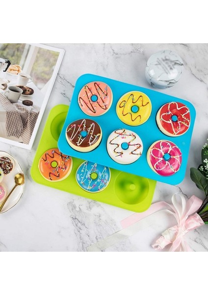 B Tarzı Silikon Donut Kalıbı Tepsi, Mousse Kek Boşluğu Mutfak Aksesuarı (Yurt Dışından) modelleri