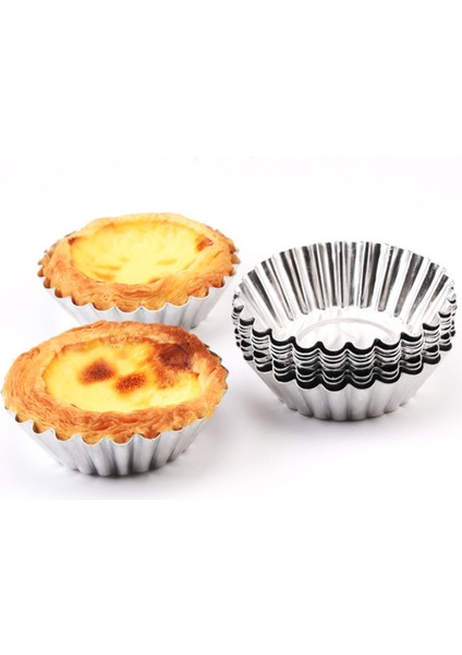 Yapışmaz Dalgalı Alüminyum Alaşımlı Yumurta Tatlı Kalıbı Çiçek Şekli Tekrar Kullanılabilir Cupcake ve Muffin Pişirme Kabı Turta Panları (Yurt Dışından)